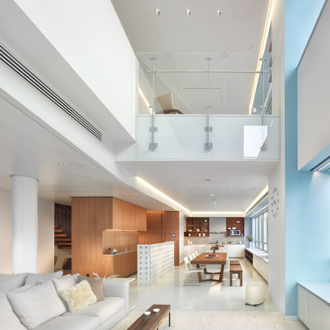 pièce principale luxe appartement en duplex