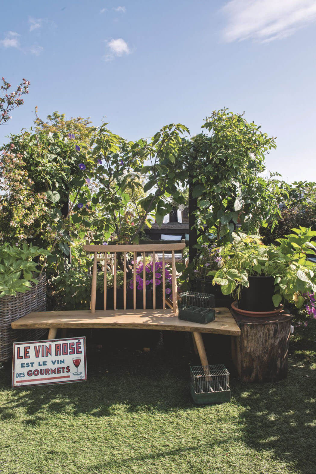 mobilier de terrasse extérieur jardin aménagement sur le toit