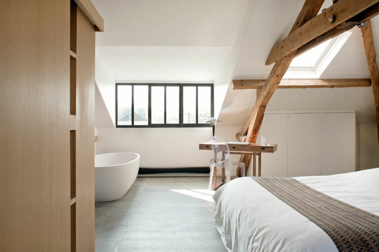 aménager chambre combles luxe