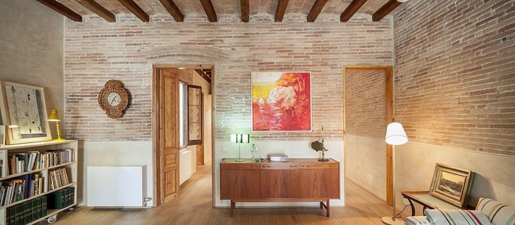 logement citadin intérieur design rustique