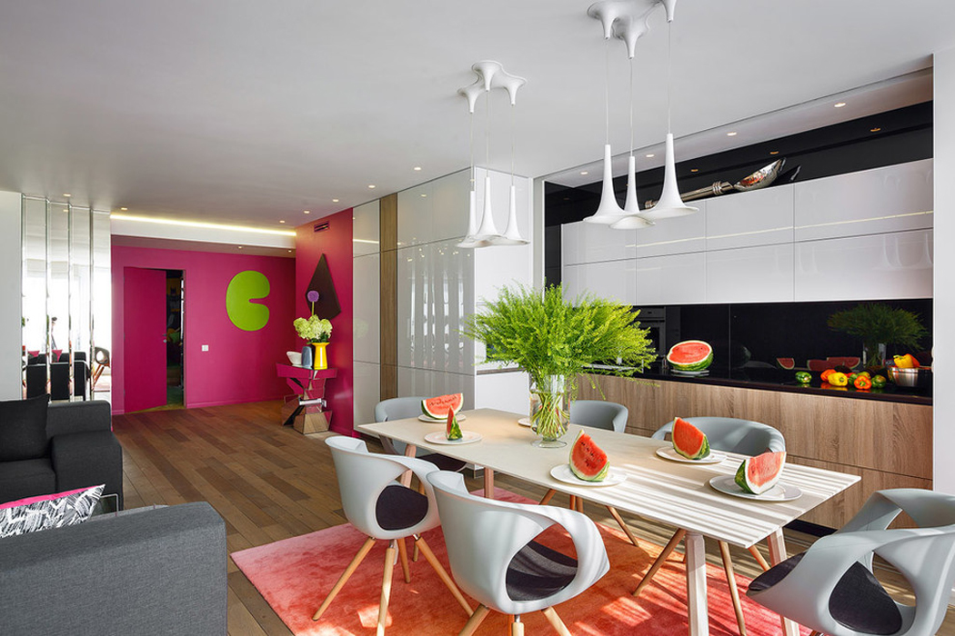 Décoration joyeuse, couleurs fraiches et tendances pour créer une ambiance accueillante Salon design original appartement de ville luxe