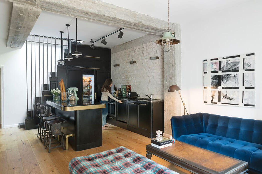 séjour cuisine appartement refait retapé travaux