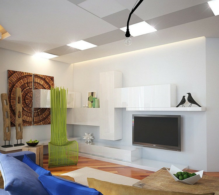 Ameublement design et moderne du séjour ameublement design logement de ville russe
