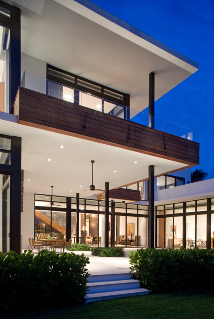Maison contemporaine d’architecte vue d’extérieur belle contemporaine maison d'architecte