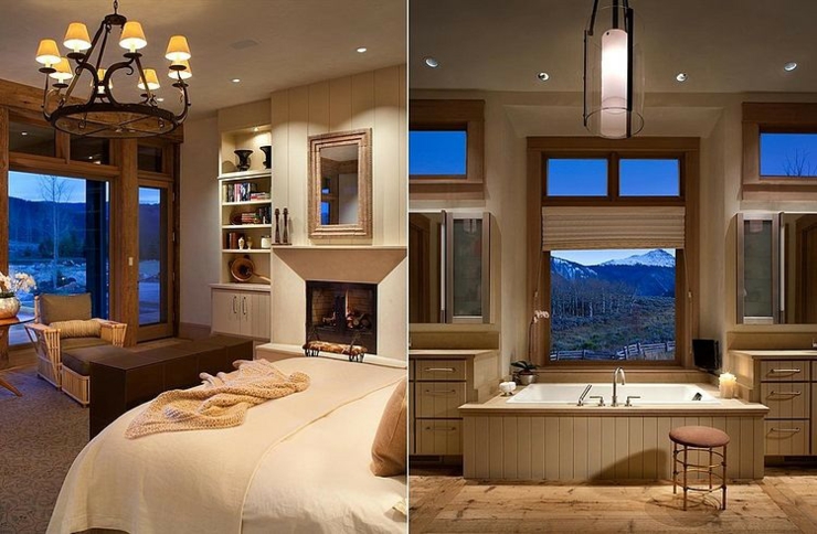 intérieur rustique vacances à la montagne aspen