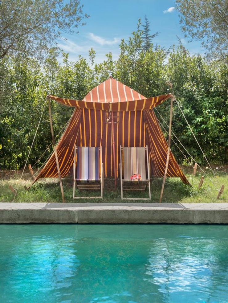 abri pour bronzer piscine campagne