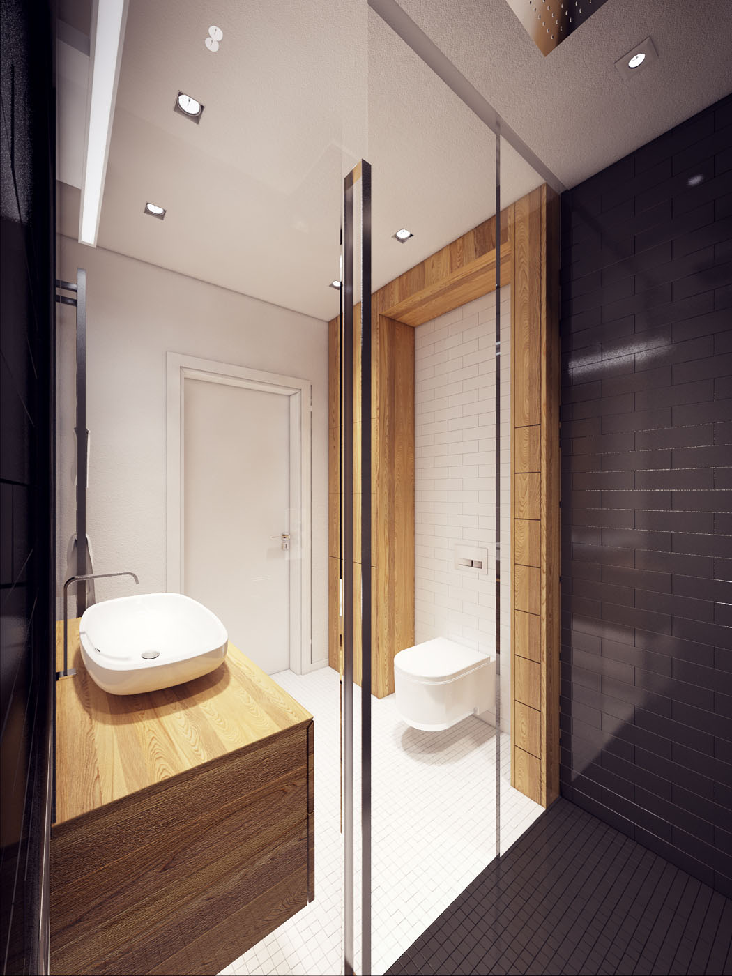 douche salle de bains design moderne