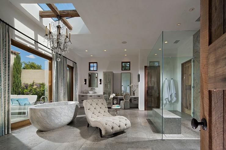 Spacieuse salle de bain au luxe extrême salle de bains luxe design unique moderne