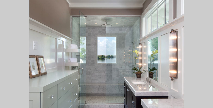 Design salle de bains moderne douche
