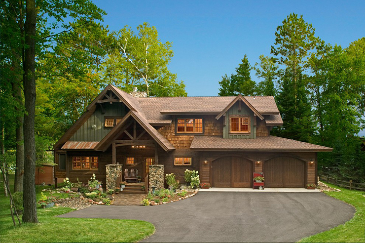 La maison avec vue sur le lac depuis la rue maison rustique en plein nature