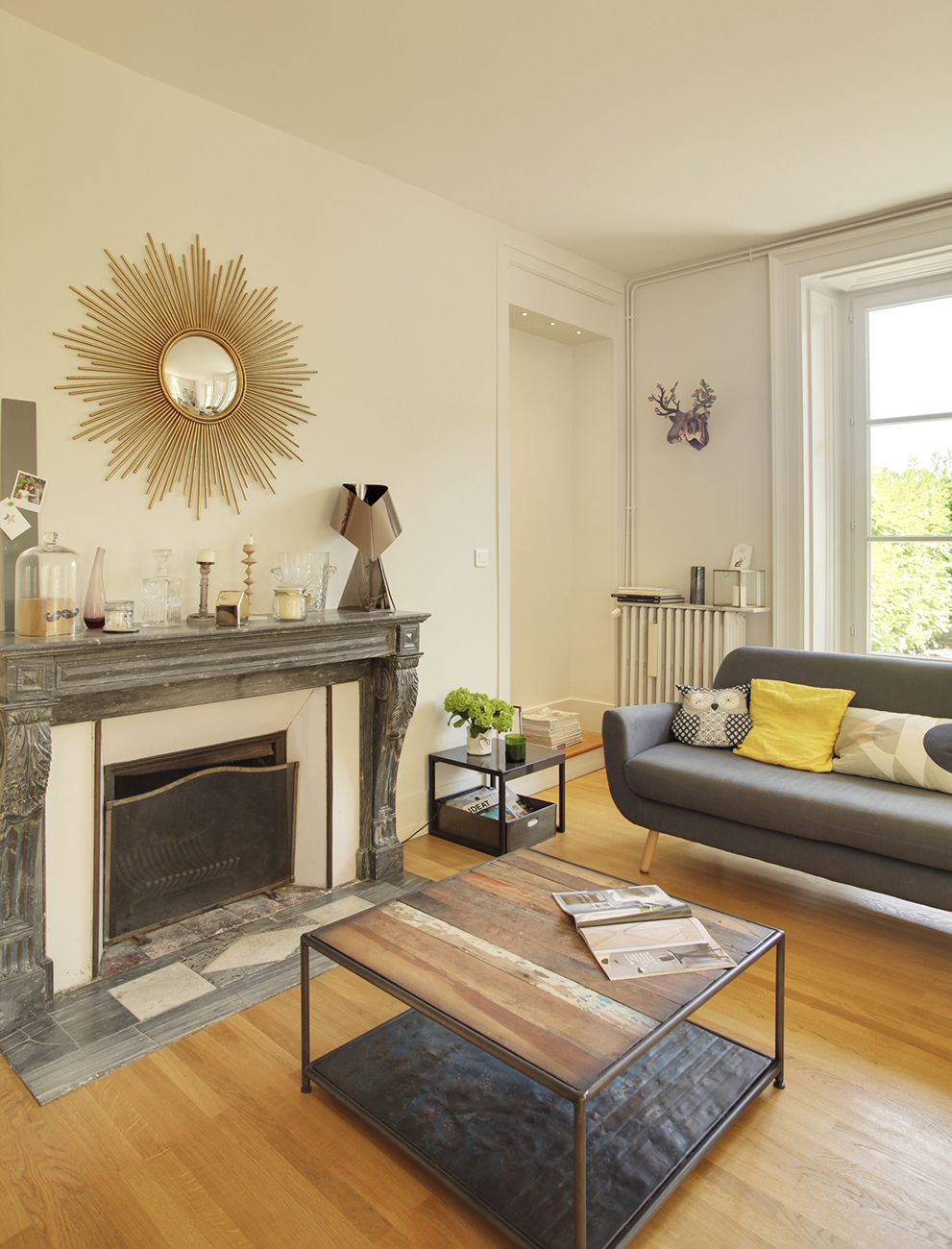séjour appartement ancien refait travaux renovation
