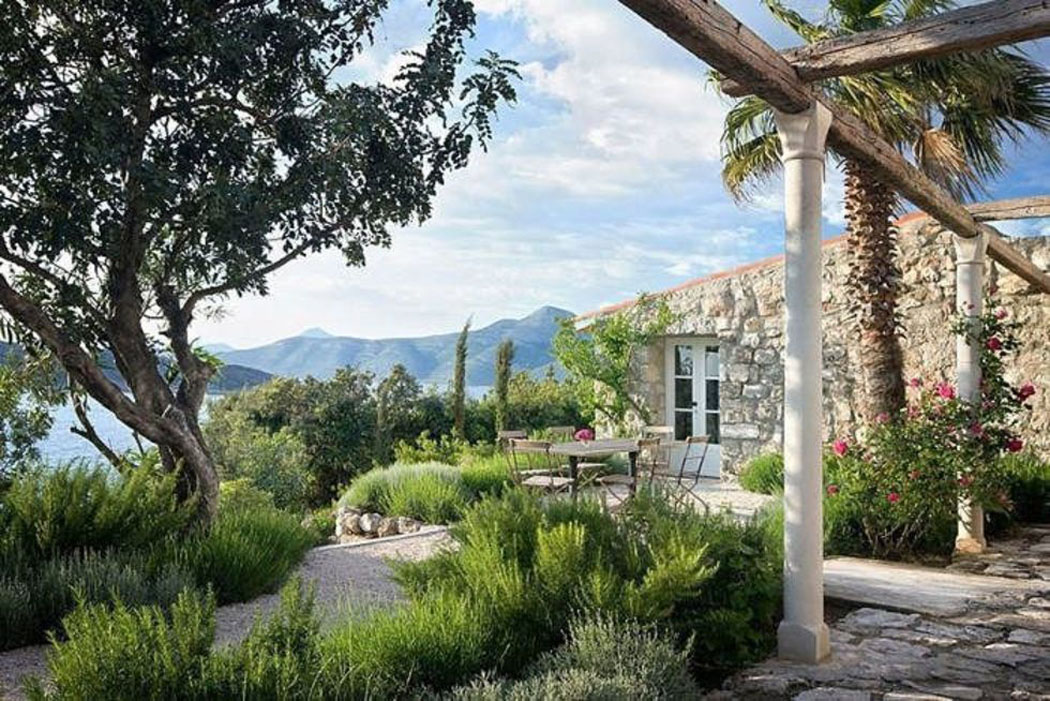 extérieur et jardin exotique maison de campagne