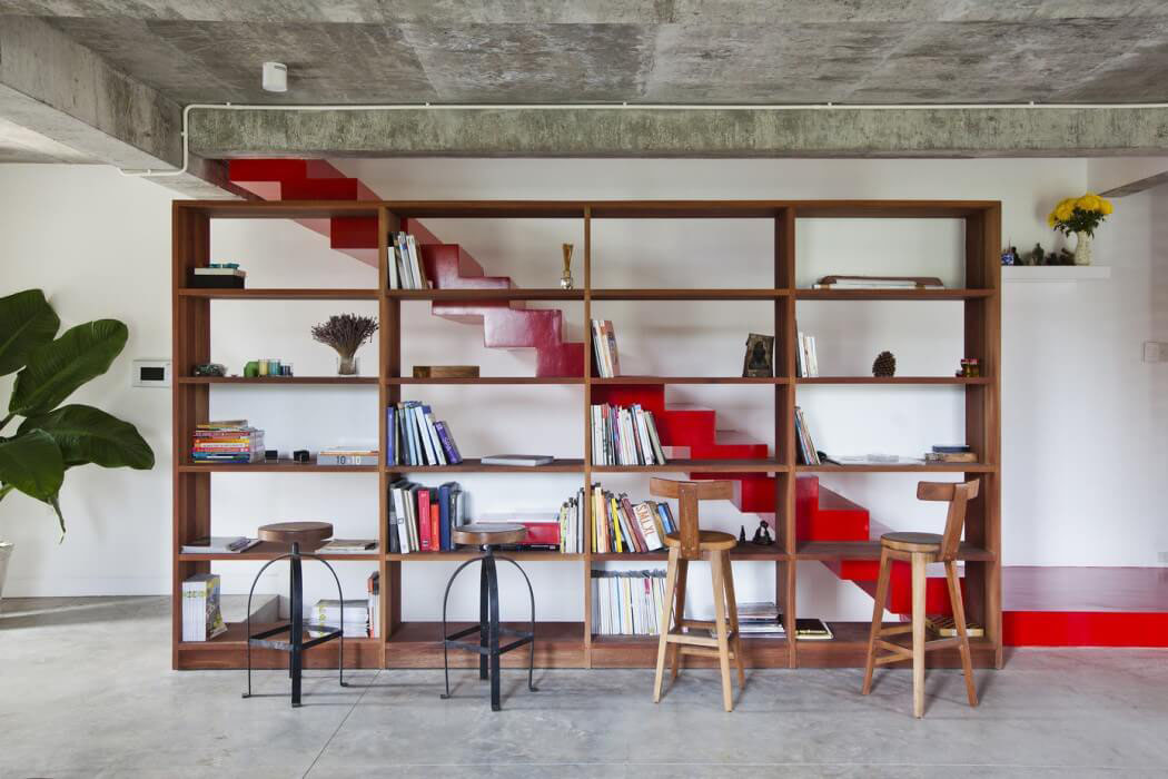 mobilier rustique minimaliste en bois exotique