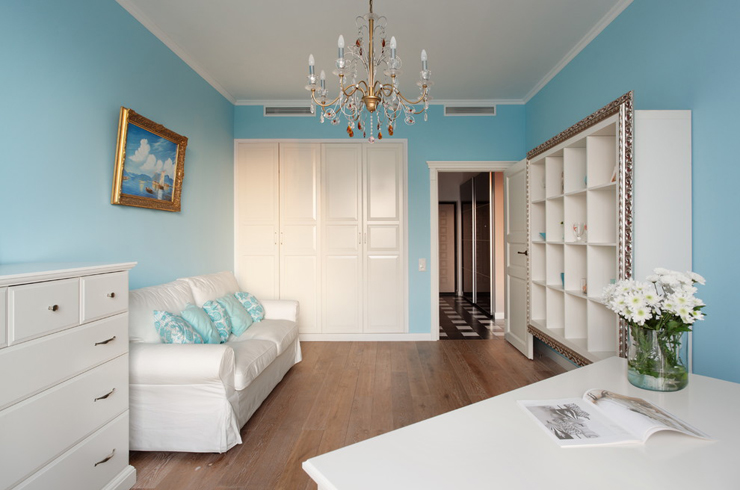 bureau & chambre d'amis appartement moderne