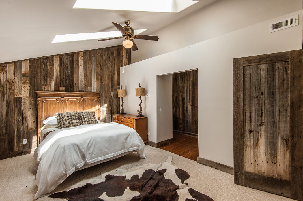 belle chambre au design rustique