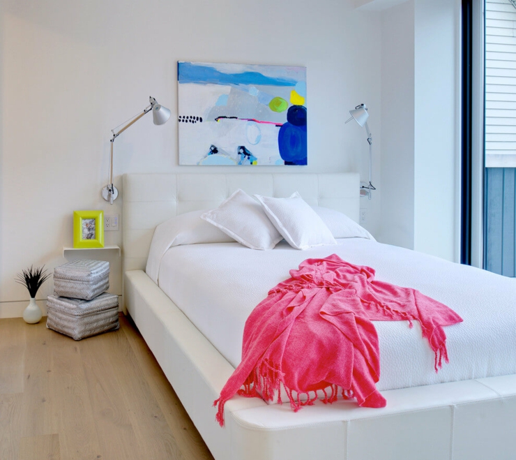 chambre à coucher touche féminine