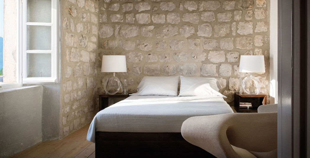 chambre maison rustique rénovée