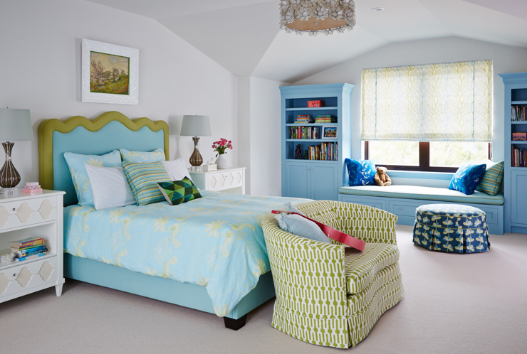Chambre d’enfant en blanc et bleu pour une ambiance pétillante chambre d'enfant dans des couleurs pastel