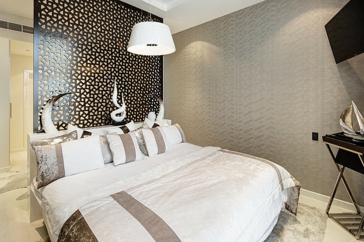 Chambre à coucher aux touches déco orientales tête de lit original chambre design