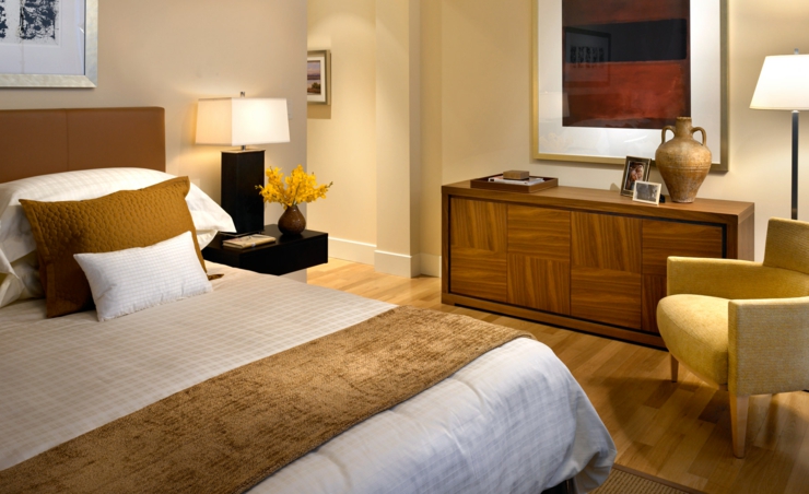 chambre design unique couleurs beiges