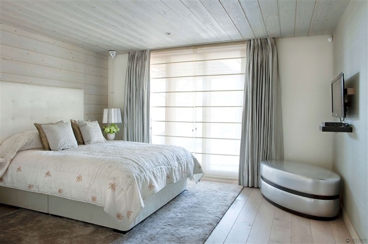 Seconde chambre dans un style très moderne et épuré chambre déco épurée minimaliste chalet en bois