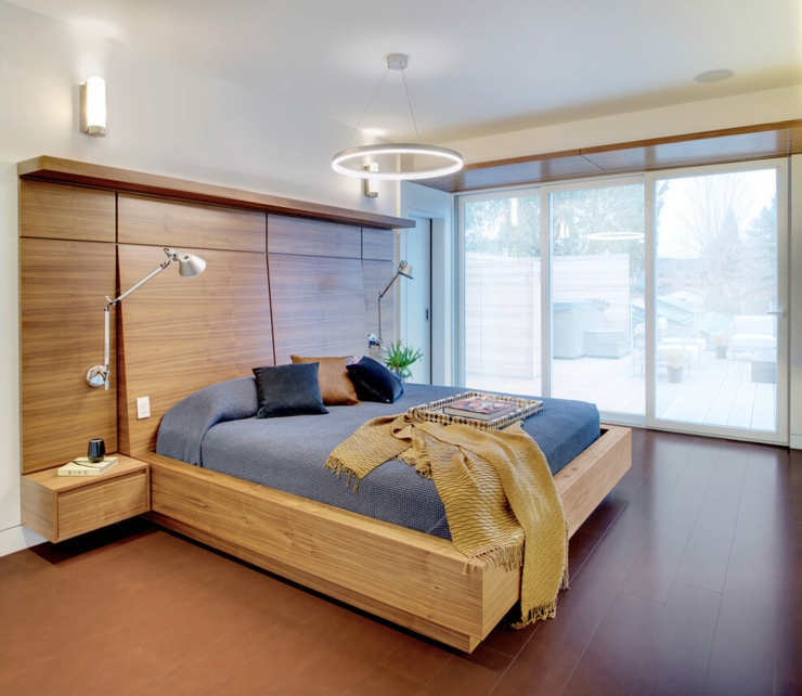 chambre déco minimaliste bois