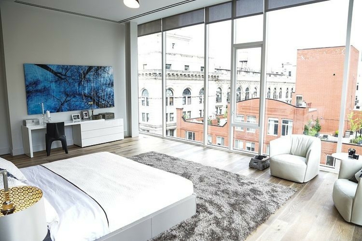 vue depuis la chambre contemporaine