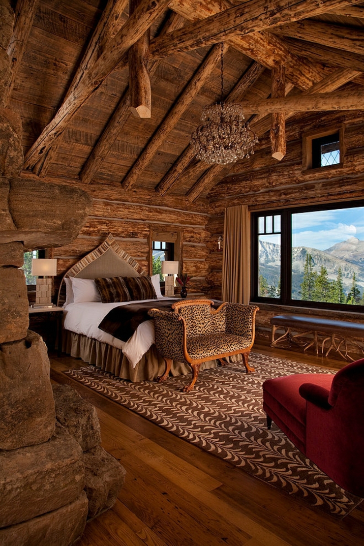 Chambre au super décor rustique et à la vue magnifique chambre à l'ambiance déco rustique