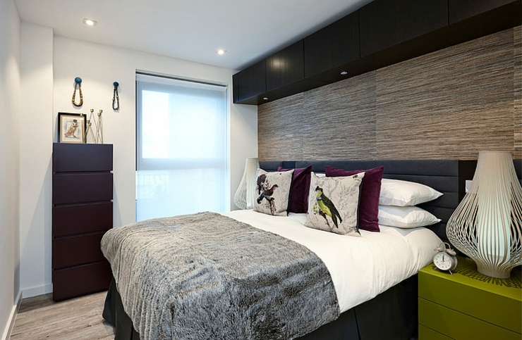 Chambre à la décoration intérieure originale en marron appartement décoration design chambre