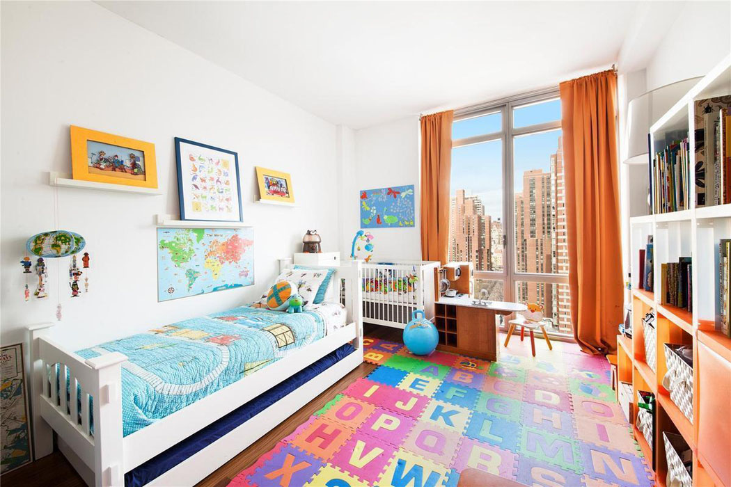 Chambre d’enfant d’un des appartements en vente dans ce gratte-ciel résidentiel chambre d'enfant appartement de luxe manhattan