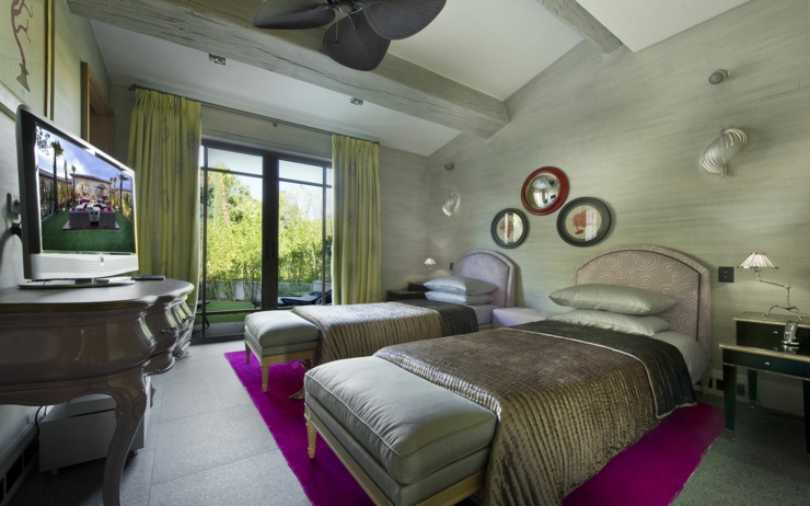 Chambre des enfants aux lits séparés chambre lits séparés vacances à Saint Tropez