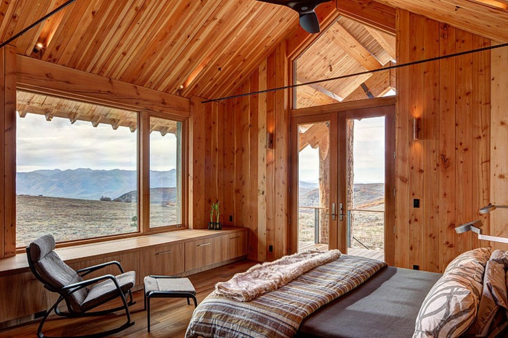 intérieur unique maison en bois