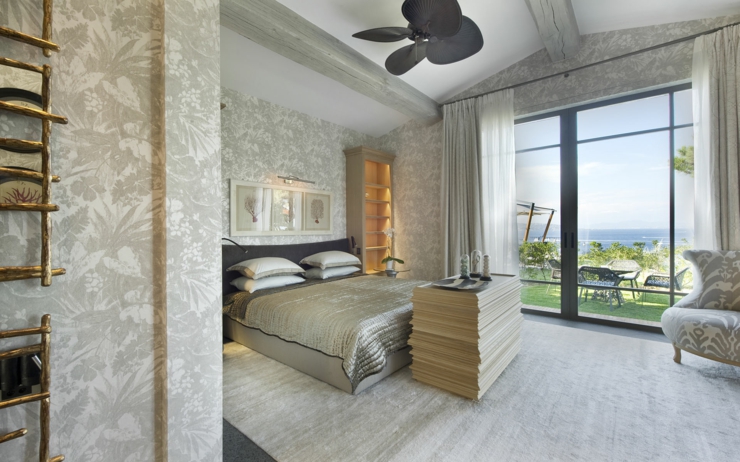 Suite parentale de la villa de luxe Saint Tropez chambre à coucher unique villa de luxe vacances
