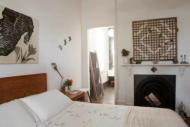 Chambre des parents dans le style rustique chambre épurée design maison citadine
