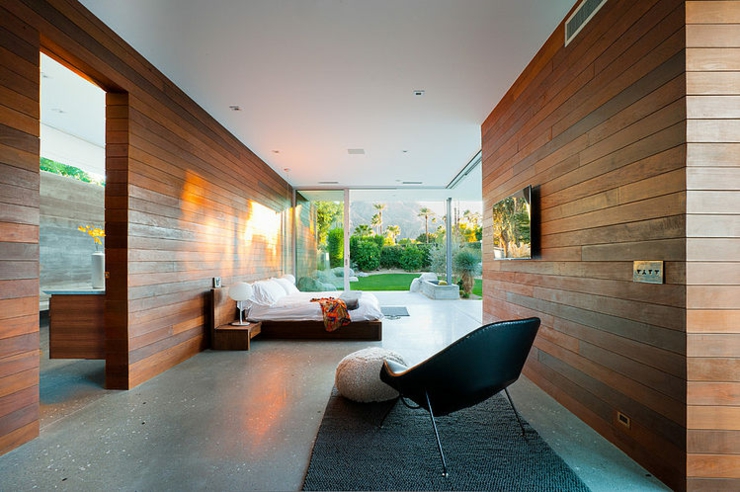 Vaste et contemporaine chambre moderne chambre parentale spacieuse résidence de luxe