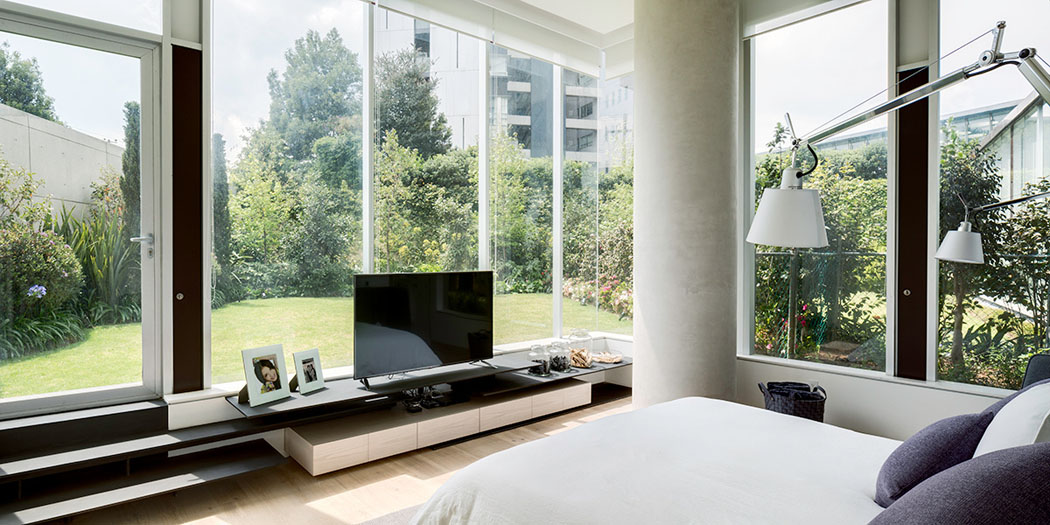 belle vue depuis le lit chambre appart citadin