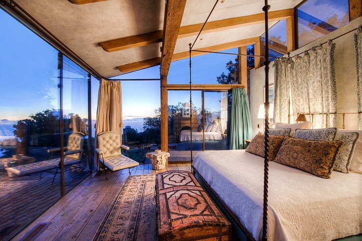 Une des cinq chambres à coucher avec superbe vue sur l’océan chambre à coucher résidence de prestige sur la côte