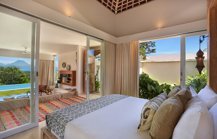 La vue splendide à partir d’une autre chambre de cette villa de rêve Chambre ouverte sur l'extérieur