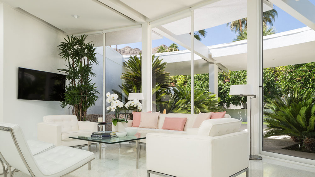 salon en blanc résidence élégante de luxe