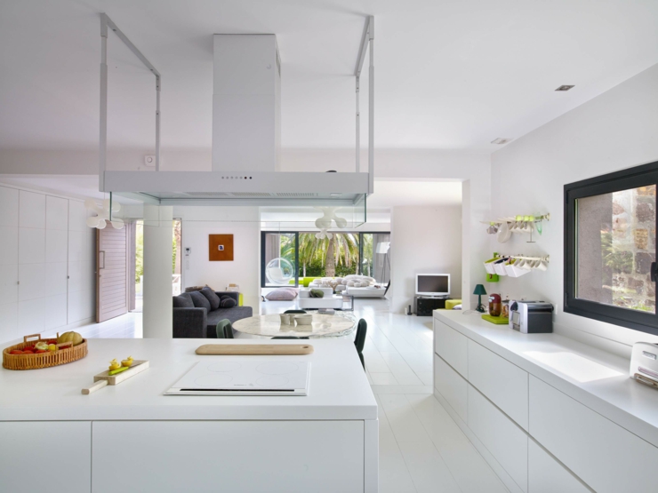 cuisine en blanc design contemporain 