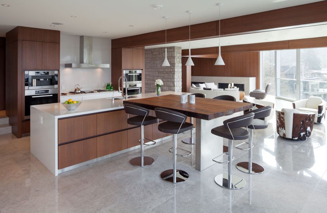 belle cuisine moderne ouverte aménagée
