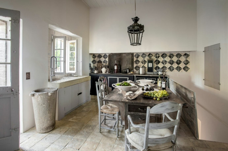 cuisine rustique aménagement design écaillé