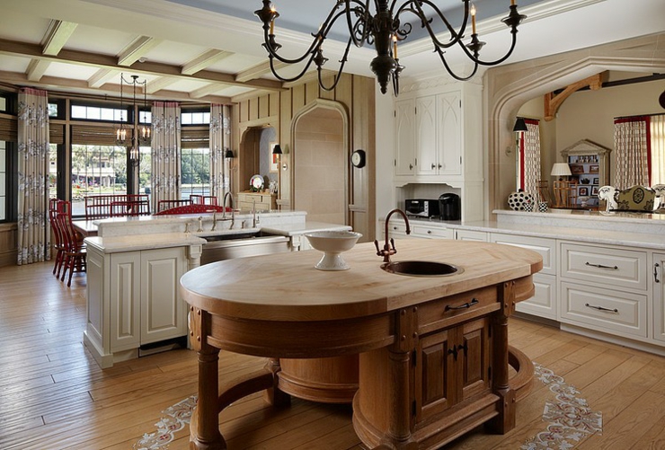 cuisine design luxe rustique maison de vacances