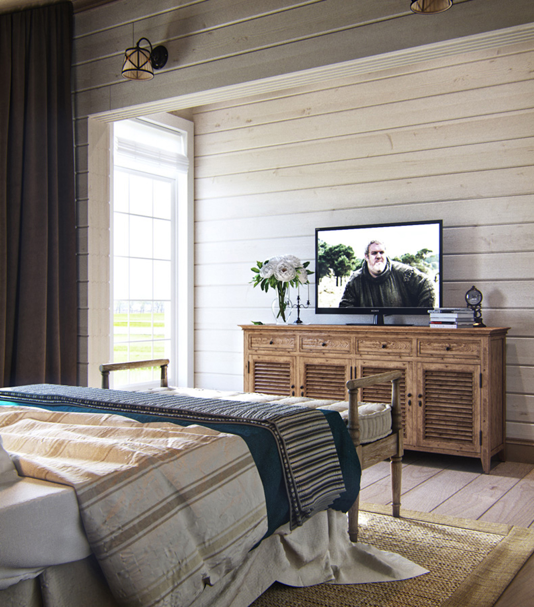 Mobilier en bois massif afin de créer une ambiance conviviale et chaleureuse suite design rustique maison familiale