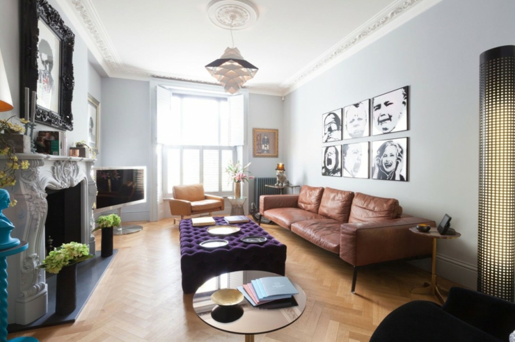 séjour de maison de luxe londres