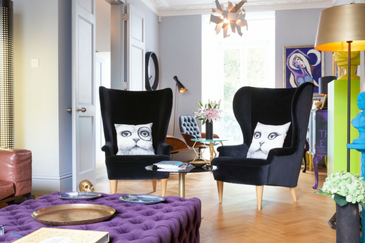intérieur à la déco éclectique maison de luxe citadine