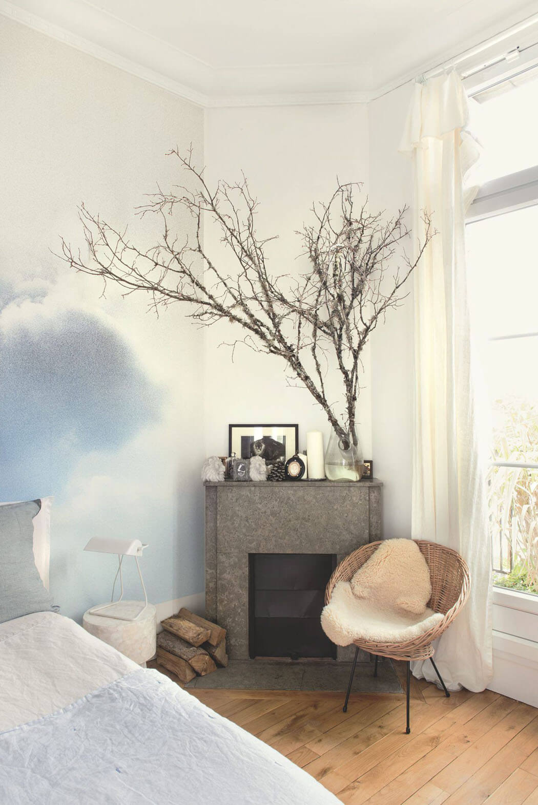 intérieur décoration aspiration artistique ciel nuage chambre à coucher
