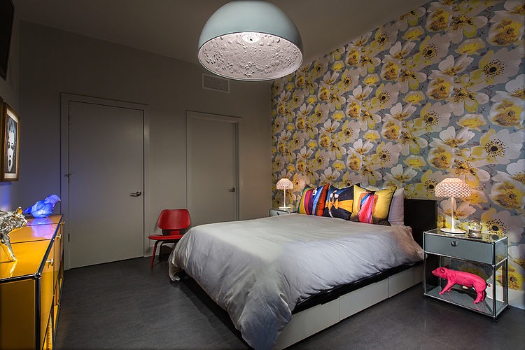 Chambre d’amis dans une décoration éclectique chic chambre éclectique décoration personnelle design