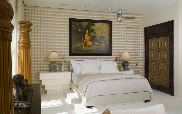 chambre à coucher en blanc design