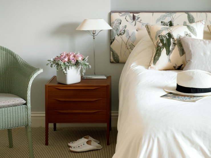 La chambre à coucher des parents dans un style distingué et classe intérieur déco design élégant chambre